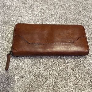 Brown Leather Frye Wallet